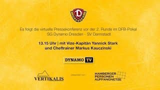 LIVE: 2. Runde DFB-Pokal | SGD - SVD | Virtuelle Pressekonferenz vor dem Spiel