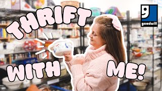 goodwill thrifting for home decor \u0026 haul (+ THIS intrigued me 🤔)