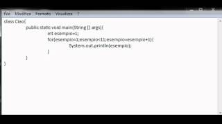java 11 - il ciclo FOR