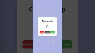 Create a Counter App Using HTML CSS JavaScript