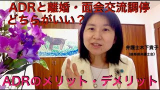 メルマガ読者さんからの質問Q\u0026A6〜離婚調停が不成立になった。こちらから再度円満調停を起こした方がいいか？ADRで話し合う方がいいのか？ADRを選ぶメリット、デメリットを弁護士木下が解説しています。