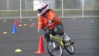 2018.12.22　りんくう練習会　キム自転車転倒 自転車はこけたら痛い(笑)