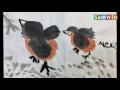 chinese painting chicks for young kids 簡易水墨畫 可愛的小雞