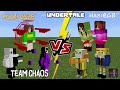 Undertale (KOUKI 0528) VS Undertale (HabiRGB) Minecraft PE (GoD Chara loses to CHAOS Chara?)