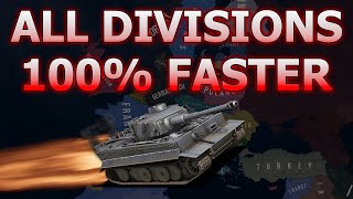 What if all Divisions were 100% faster - HOI4 Timelapse