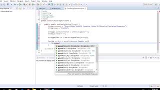 Gilbert J Tutorials substring, equals, split, StringBuilder, toLowerCase