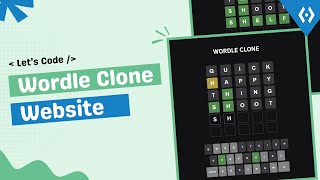Build a Wordle Clone Project Using HTML CSS & JavaScript | Web Development Projects Live Stream 2025