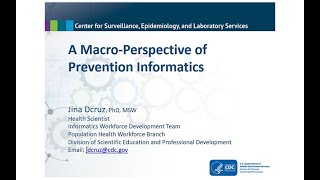 CDC’s Preventive Medicine Grand Rounds: Prevention Informatics