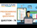 Programming Quiz Questions - Q78 -  Expand Future Academy #Shorts #Programming #CSharp #Dotnet