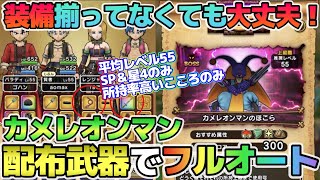 【ドラクエウォーク】配布や星4で充分！みんなやってみようカメレオンマン・フルオート攻略！