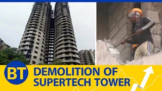Noida Supertech Twin Towers Demolition Work Begins | #supertech #twintower