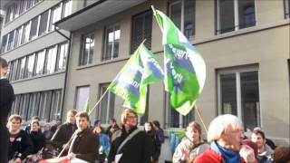 Lautstarker Protest gegen den Lobbyanlass von Glencore