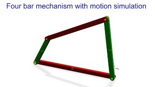 🌍 NX MOTION TUTORIAL #1 || Design and simulation of four bar mechanism in NX.(without narration)