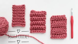 آموزش کشباف با قلاب Crochet Ribbing Tutorial | Mahsa Crochet