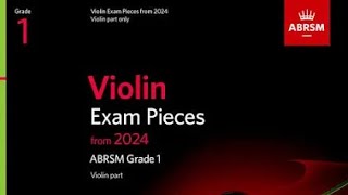 (Piano Accomp.) ABRSM violin exam 2024 Grade 1 B:3 Tumbalalaika Slow Tempo