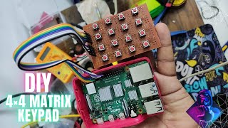 #diy Number Pad for #arduino /#raspberrypi | #build Your Own 4x4 #matrix Keypad with Push Switch