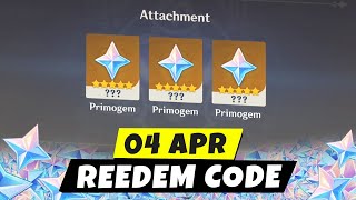New Redeem Code 4 April 2022  |  | Free Primogem Genshin Impact 2.6