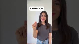 BATHROOM | ASL Glossary | The ASL Shop
