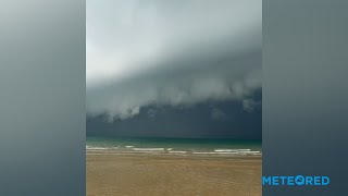 Very violent storms in Ras Al-Khaimah, UAE