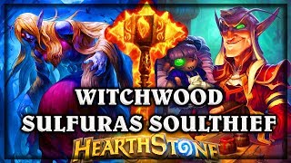 Azaliina Southeif and Dollmaster Dorian get Sulfuras ~ Witchwood Hearthstone