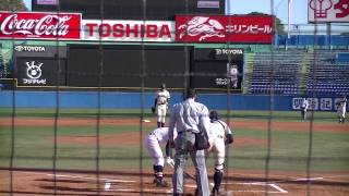 【今治西 神野靖大】明治神宮大会準決勝vs日本文理 黒臺騎士 第1打席☆