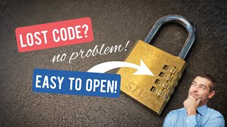 How to Open a Combination padlock WITHOUT the Code – Quick and easy