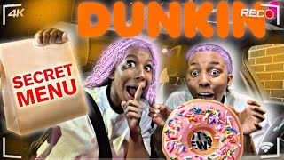 TRYING SECRET MENU ITEMS AT DUNKIN 😱