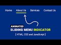 Animated Sliding Menu Indicator With Html, Css & Javascript - Magic Line Indicator