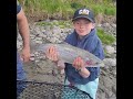 Andrew caught 4 Rainbow Trout today on Kenai River, all too BIG to keep! (Biggest was 24 inches!)