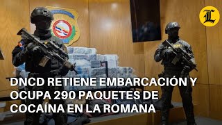 DNCD retiene embarcación y ocupa 290 paquetes de cocaína en La Romana