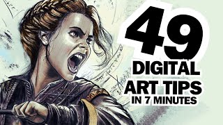 49 Digital Art Tips in LESS than 7 Minutes