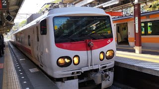 [MHあり！]試9802M E491系 Easti-E 青梅線検測 試運転列車がMHを鳴らして青梅駅2番線を発車するシーン