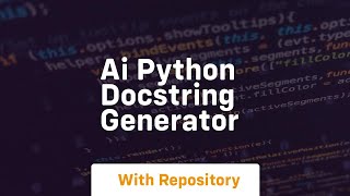 ai python docstring generator