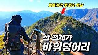 돌아버릴 듯 힘들지만 즐거움을 주는 바위산에 다녀왔습니다 | 푸른 소나무와 바위가 만나서 절경을 이루는 도락산