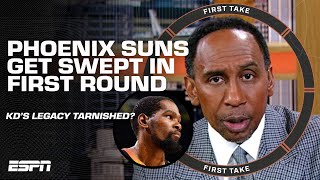 'A DISASTER!' 🗣️ KD's failures were SELF-INFLICTED by leaving GSW! - Stephen A. | First Take
