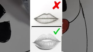 How to draw lips perfectly | Easy!  #shorts #art #drawing