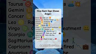 How Each Sign Shows 🤬:#cancer#capricorn#piscesShare#libra#fyp #fypp#zodiacsigns#astrology