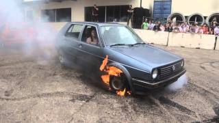 Burnout Golf Tuning Treffen Passeier 2014