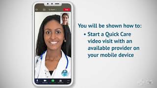 How to Start a Quick Care Video Visit From a Mobile Device
