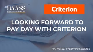 Transform Payroll Efficiency with Criterion HCM