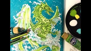 AdultColoring a Dragon in Mythomorphia