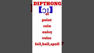 DIPTHONG  [ɔɪ] as in point