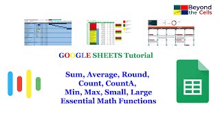 Sum, Average, Round, Count, CountA, Min, Max, Small, Large 🔢 Essential Google Sheets Math Functions