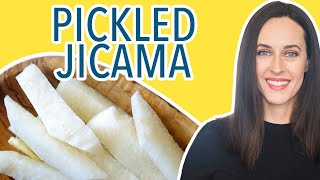 Quick Pickled Jicama - Crispy Tangy Snack for Summer