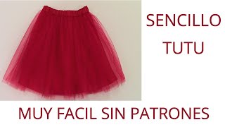 #334 Como hacer un TUTU sin patrones para una niña. Costura paso a paso.