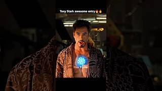 Tony Stark's awesome entry in end in front of Hammer with his suits🔥🥶#shorts #ytshorts #marvel