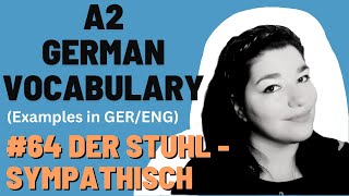 GERMAN WORDS A2 (Given By GOETHE INSTITUTE) | EXAMPLES in GER-ENG | 64