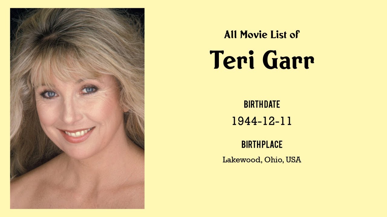 Teri Garr Movies List Teri Garr| Filmography Of Teri Garr - YouTube