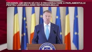 DECLARATIA ZILEI 01 Aprilie - Iohannis reconsultă Parlamentul