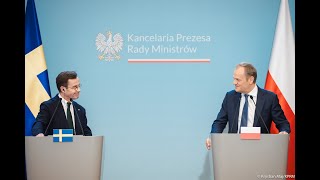 NA ŻYWO | Oświadczenie Premiera Donalda Tuska oraz Premiera Królestwa Szwecji Ulfa Kristerssona.